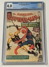 AMAZING SPIDER-MAN #16 cgc 4.0(1st Daredevil Crossover In Spider-man)1964🔥🔥🔥 picture