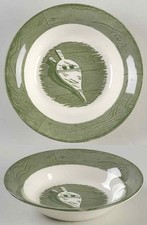 Royal Colonial Homestead Green Fruit Dessert Bowl 642849 picture
