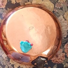 Hard To Find  Huge L Barth & Son Antique Copper  Pan 12 Inch picture