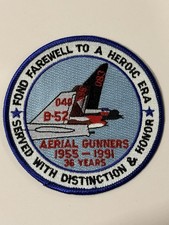 Authentic USAF B-52 Stratofortress Aerial Gunners 1966-1991 Farewell Patch - VII picture