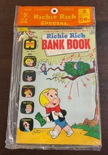 1973 Harvey Comic 3-Pack SEALED Richie Rich Diamonds 4 BankBook,Jackpots 3 VF-NM picture
