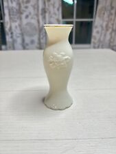 Lenox “Hummingbird” Vase with 24K Gold Trim Color Ivory Vintage 6” x 2” w/o Box picture