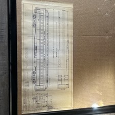 Vintage diagram and floor plan for a Reading Company standard steel coach car picture
