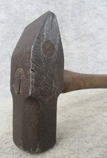 RARE Antique Orignal Hickory Handle PRR Railroad Train Track Sledge Hammer Tool picture