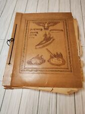 Vintage 1930s-1960s Military SCRAPBOOK  Newspapers Letters Advertisements Album  picture