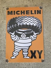  VINTAGE 1950'S MICHELIN TIRES  PORCELAIN ENAMEL SIGN  12