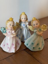 Goebel Sacrart Star Dress Angel Trio Set of 3 West Germany Mid Century Christmas picture