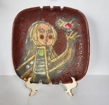 ALVINO BAGNI Italian Fat Lava Pottery Ashtray picture