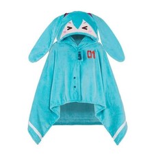 Hatsune Miku Plush Hooded Blanket Cloak Cute Warm Cosplay Cape Kawaii Gift picture
