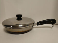Revere Ware 1801 Fry Pan Skillet with Lid 8