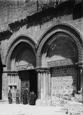 Various results of war British guard at Church of Holy Sepulchre L- Old Photo picture