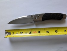 William Henry A300-6 Titanium Pocket Knife – Copper Swirl Carbon Fiber – S35VN picture