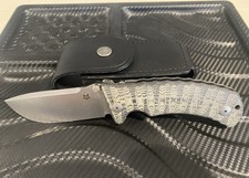 Fox Knives Pro Hunter 3.75” Stone polished Blade, Micarta Scales, Belt Sheath picture