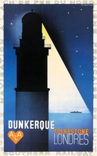 🌟 Dunkerque Folkestone Londres Vintage Poster by Cassandre - 1920s Style - picture