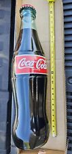 24 Inch Tall Coca-Cola Glass Bottle with Metal Cap Vintage Display Advertisement picture