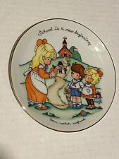 Avon vtg 1986 collectible plate School is a New Beginning 22k gold trim picture
