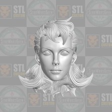 Rachel Summers Excalibur v1 custom head for Marvel Legends & other figures picture
