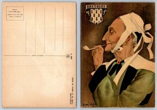 1946 Bretagne Scaër Coiffe Woman Smoking Pipe by André Stéfan Postcard picture