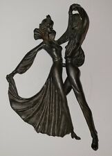 Vintage Art Deco Bronze Figurine Figure Tango D H Chiparus Dancing Couple 10