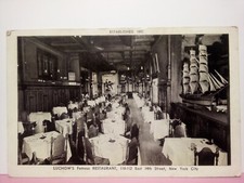 NYC Luchow's Famous Restaurant interior sailing ship model p1950 picture