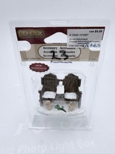Lemax Christmas village Winter Adirondack bench with bunnies  #14846 picture
