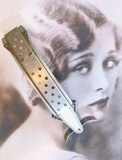 RARE VINTAGE ART DECO MECHANICAL HAIR WAVE TOOL WAVING DEVICE MERVIN WAVER CLIP picture