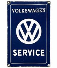 VINTAGE VOLKSWAGEN PORCELAIN DEALERSHIP SIGN GAS OIL GERMANY FERRARI VW GTI picture