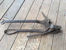 ANTIQUE WESTERN STEEL AND IRON WORKS FENCE WIRE PULLER TIGHTENER picture