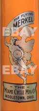 Flying Merkel Motorcycle head tube decal picture