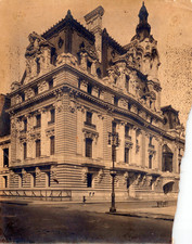 RARE 1900s NYC SENATOR CLARKS RESIDENCE BUILDING AERIAL VIEW ORIGINAL Photo 375 picture