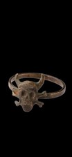 Antique WWII Ww2 Era Central European Ring Unique Satan Devil Lucifer  picture