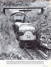 Nashville Chattanooga & St Louis Dixie Land F7 Train Cumberland Tunnel Mag Image picture