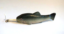 VTG CELLULOID FISH SHAPED TAPE MEASURE MADE IN JAPAN 4.5