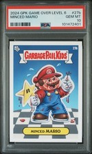 2024 Garbage Pail Kids Game Over Level 6 Paper MINCED MARIO Bros 27b PSA 10 GEM picture