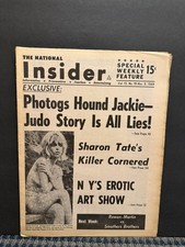 1969 Nov. 9 The National Insider Newspaper, Sharon Tate Killer Cornered (VRN10F) picture