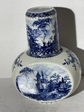 SORELLE Fine Porcelain Blue & White Tumble Up Bedside Water Bottle picture