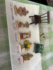 Vintage Plastic World Miniature Figurines Lot of 5 picture