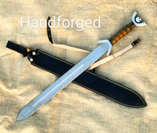 Custom Legacy Celtic Anthropomorphic Sword,Hand forged Sword with Leather Sheath picture