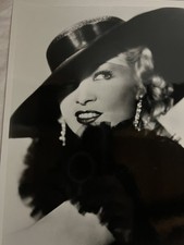 Vintage Mae West Photo Black White Glossy Big Hat Numbered 5343  10