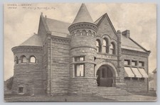 Exterior View Given Library Mt Holly Springs Pennsylvania Vintage Postcard picture