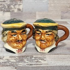VTG Toby Mug Style Salt and Pepper Shakers Hand Painted Made in Japan picture