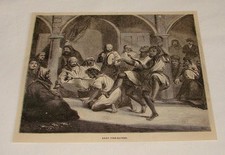 1876 magazine engraving ~ ARAB FIRE EATERS picture