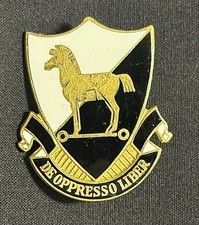 Original Vietnam Era Theater Made 10th SF Special Forces Crest DI Pin picture
