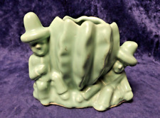 Vintage Pottery - Cactus Siesta - Teal Color - McCoy - Excellent Cond. picture