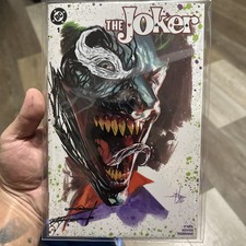 THE JOKER #1 MEGACON Orlando DELLOTTO VIRGIN VARIANT LTD 1000 In Hand Sig w/ rem picture