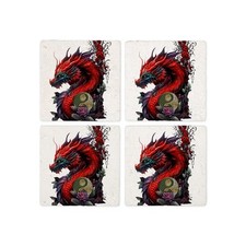 CafePress Wonderful Chinese Dragon Tile Coaster (1178375936) picture