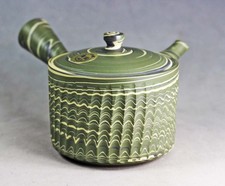 Tokoname Marbling Teapot by Tousen, #tosen01 : D90*H87mm, 280ml picture