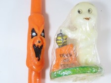 VTG Wax Candles Lot 1986 Casper the Ghost Hong Kong Scary Taper Candle  C9078 picture
