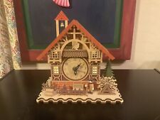 Vintage Half Timber Cuckoo Clock Lights Up 9” Tall Really Cute picture