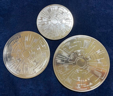 Vintage 1960s Gense Stainless Sweden UFO Atomic Trivet Set of 3, 6” 7.5” 9” picture